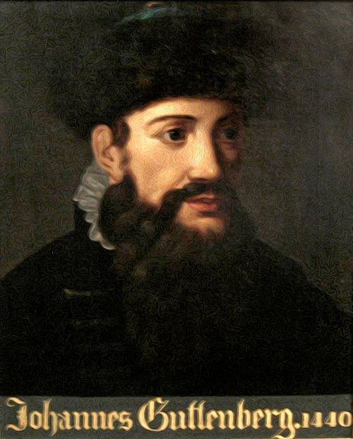 Figura 1. Johannes Gutenberg, Maguncia Alemania (c. 1400-1468).